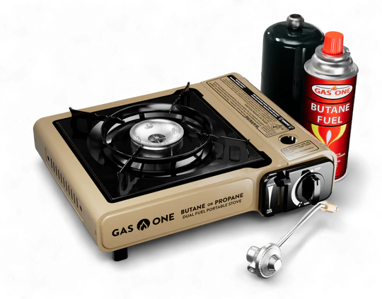 8,000 BTU PORTABLE DUAL FUEL CAMP STOVE GS-3400P